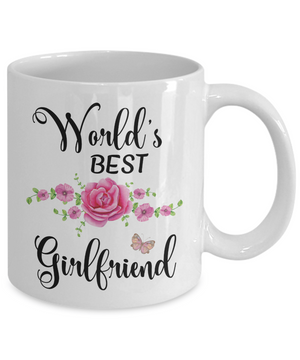World's Best Girlfriend Coffee Mug Tea Cup | Girlfriend Gift Ideas