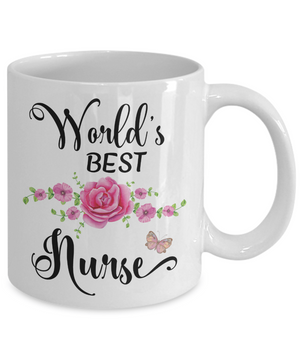 World's Best Nurse Coffee Mug Tea Cup | Gifts for Nurses