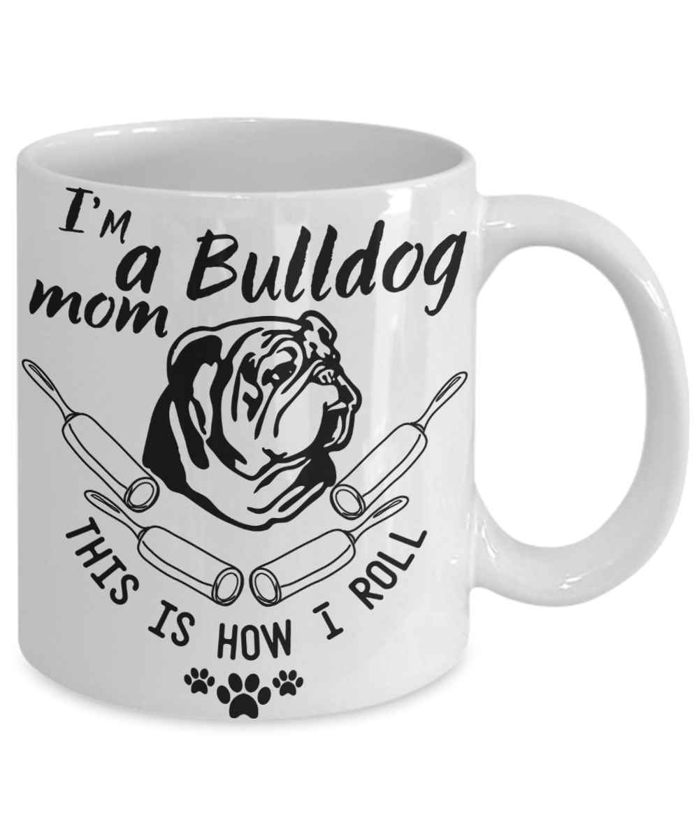 bulldog mom coffee mug
