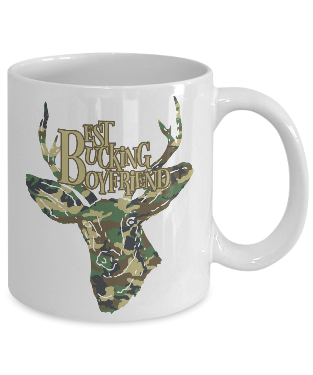 Best Bucking Boyfriend Funny Coffee Mug Tea Cup Deer Hunter Gift Idea