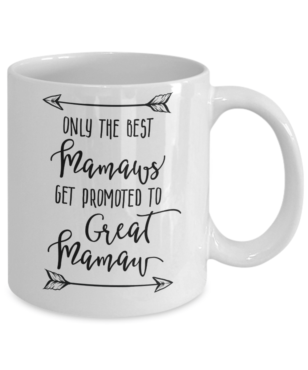 First Time Mamaw Promoted To Mamaw Est 2024 Mothers Day Ceramic Mug 11oz  15oz 