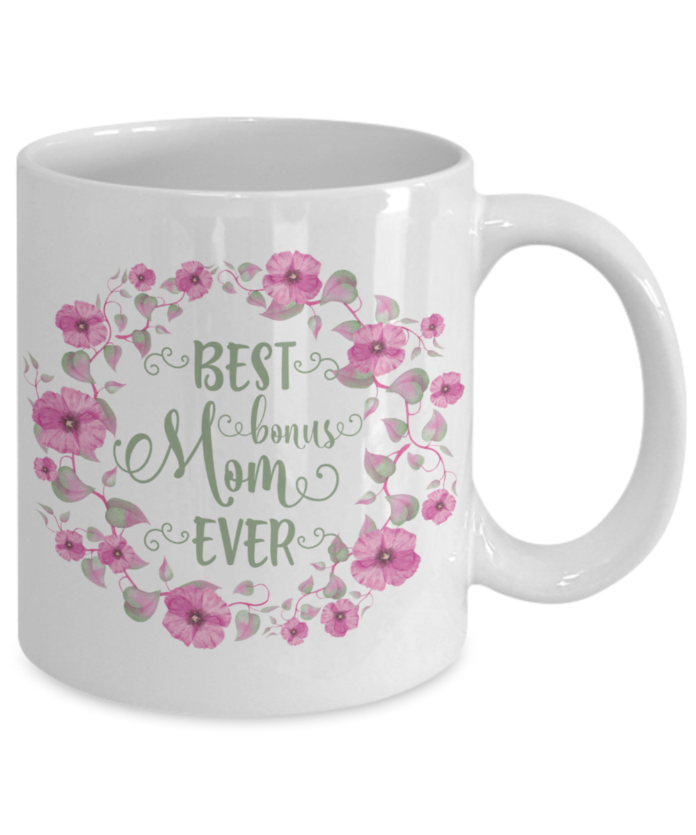 Best Mom Ever Coffee Mug - Mother's Day Gift - Coffee Mug Floral Gift for  Mom