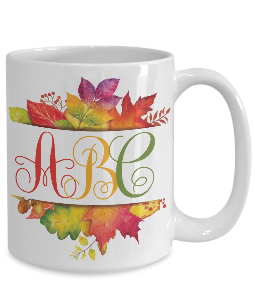 monogrammed coffee mug
