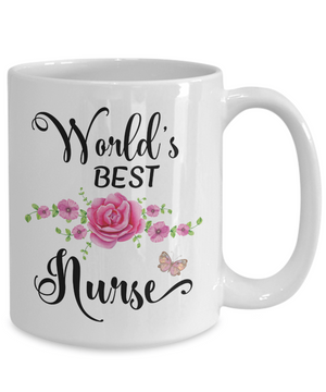 World's Best Nurse Coffee Mug Tea Cup | Gifts for Nurses