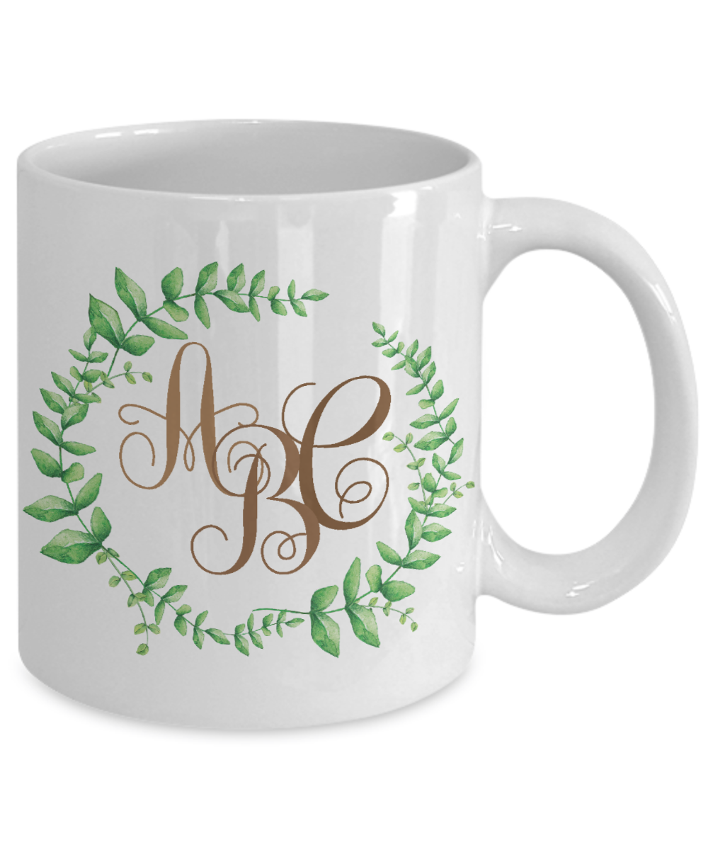 Personalized Monogram Coffee Mug, Tea Cup