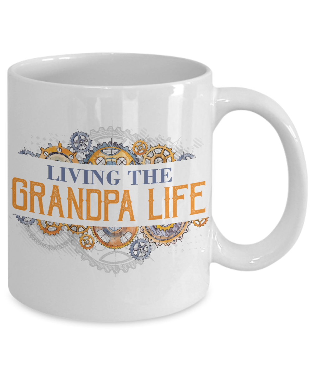 Living Grandpa Life Coffee Mug Tea Cup | Grandfather Gift Idea