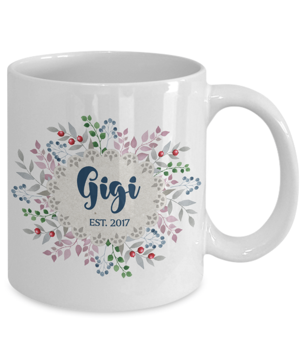 Gigi Grandmother Personalized Custom Coffee Mug | Customizable/Personalizable Gifts