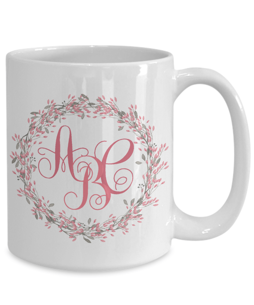 monogrammed coffee mug