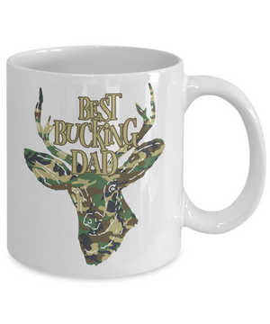 Best Bucking Dad Funny Coffee Mug Tea Cup Deer Hunter Gifts