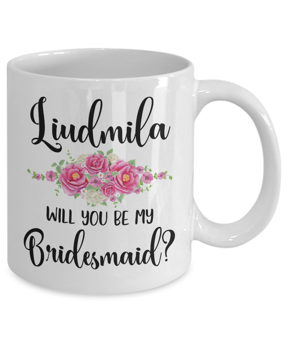 Will You Be My Bridesmaid Custom Coffee Mug