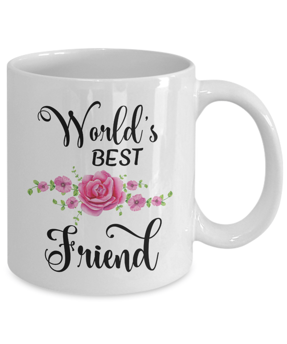 World's Best Friend Coffee Mug Tea Cup | Best Friend Gift Idea