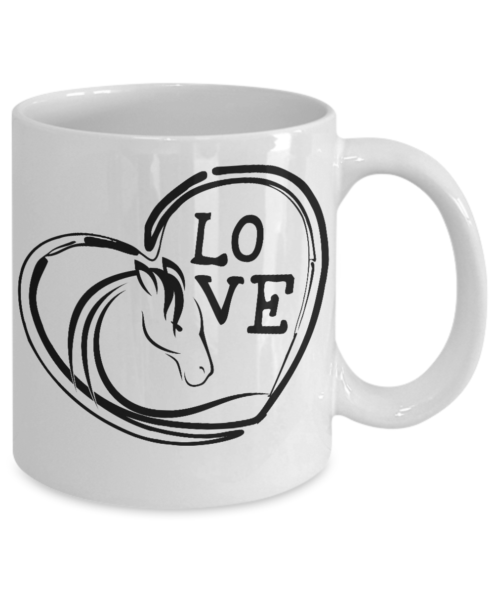 Horse Love Coffee Mug Tea Cup Horse Lover Gifts