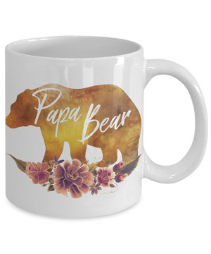 Papa Bear Coffee Mug | Great Gift for a New Father | Tea Cup | Hot Chocolate