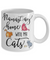 Namast'ay Home With My Cats Funny Coffee Mug Tea Cup Cat Lover/Owner Gift Idea 11oz