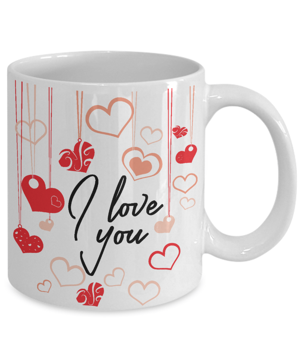 I Love You Coffee Mug | Valentine Day Gift Idea | Tea Cup