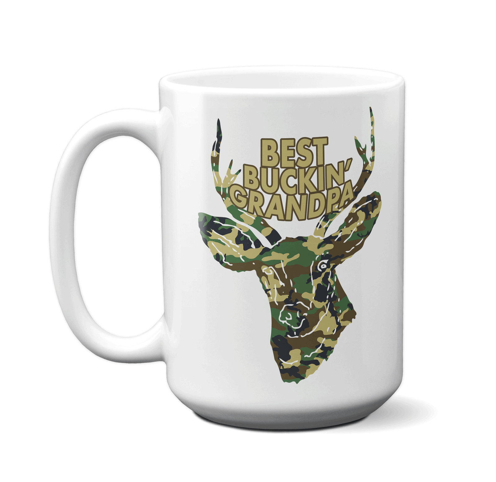 Best Buckin' Grandpa Funny Coffee Mug Tea Cup Deer Hunter Gift Idea
