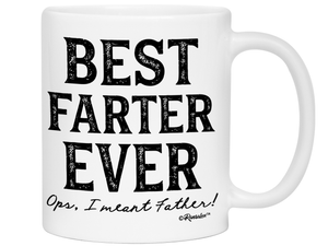 Funny Best Farter Ever Ops I Meant Father Coffee Mug - Father's Day Gift - Gifts for Dads