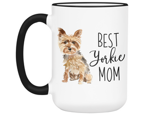 Yorkie Mom Gifts - Best Yorkie Mom Coffee Mug - Mother's Day Gift Idea for Yorkshire Terrier Mom