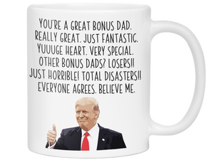 Funny Bonus Dad Gifts - Trump Great Fantastic Bonus Dad Coffee Mug