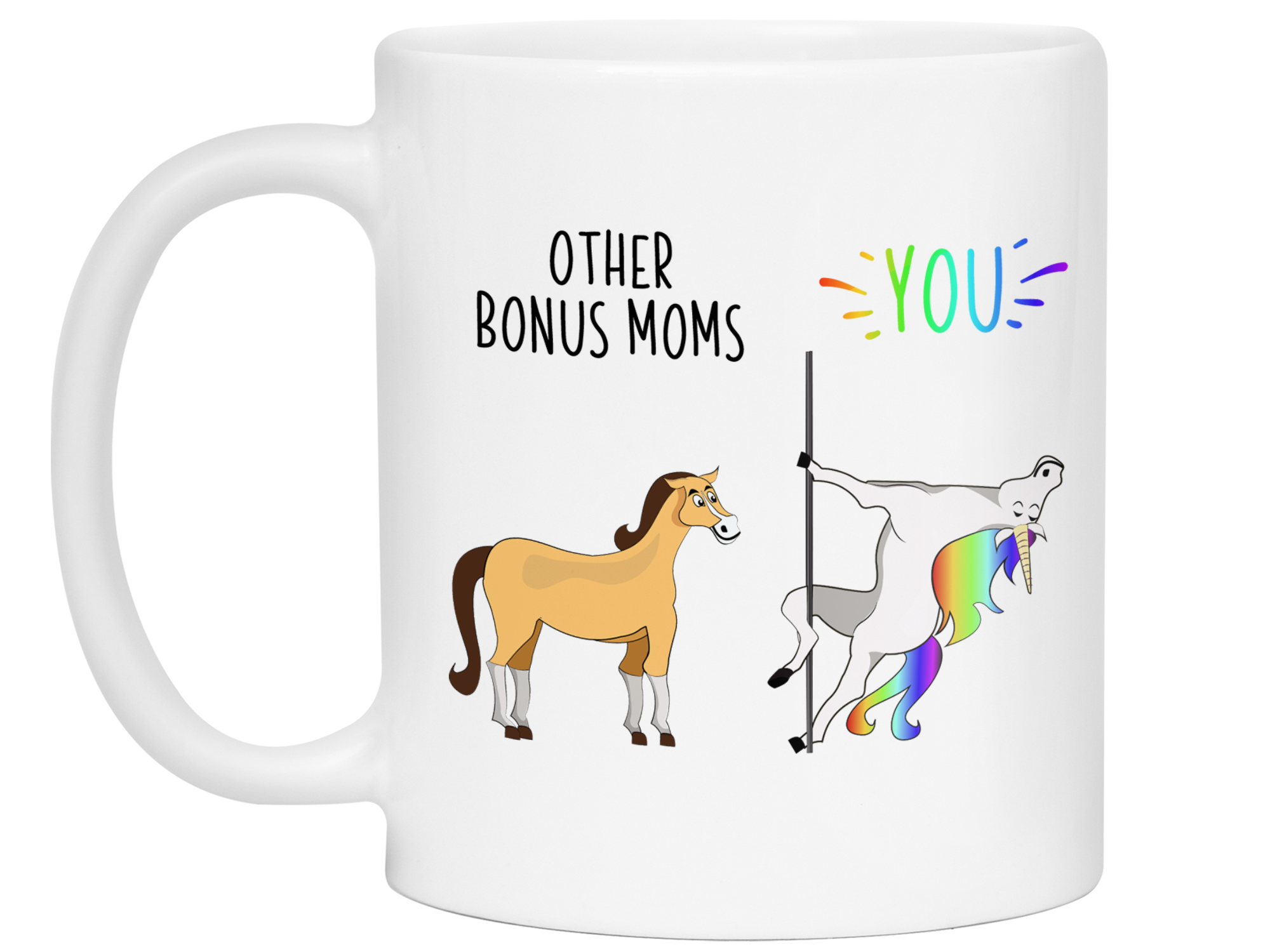 Careform Coffee Mug for Step Mom from Bonus Daughter Son You Didnt Give Me The Gifts of Life Stepmom Gifts Ideas Accent Mug 11oz White Cup for