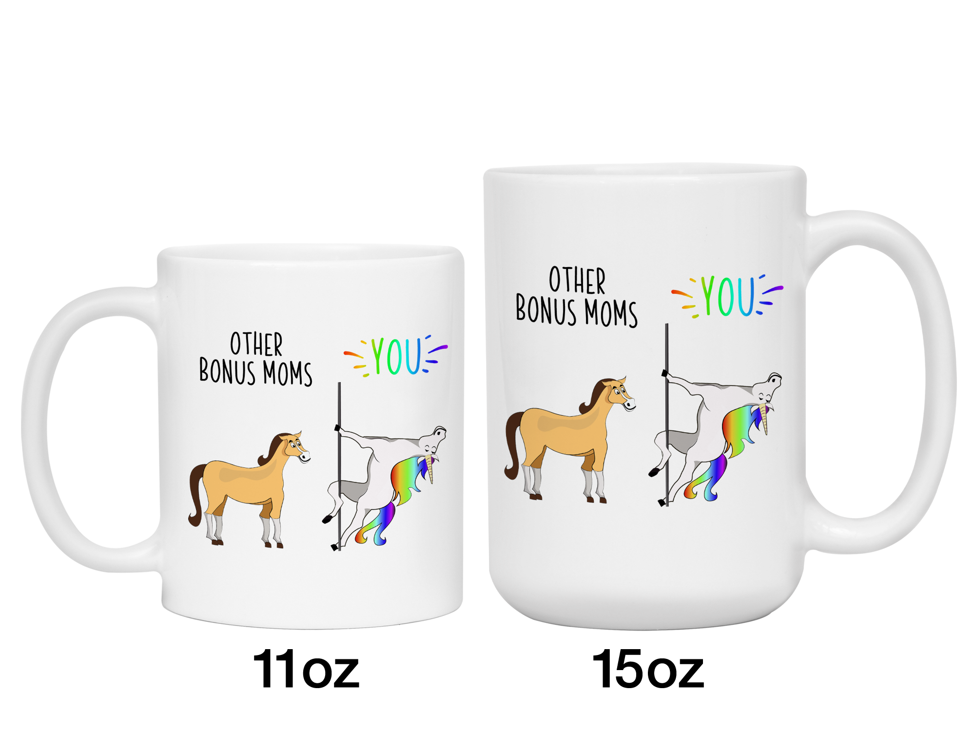 Funny Stepmom Gift Magical Bonus Mom Unicorn Mug 11oz 