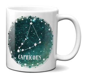 Capricorn Zodiac Sign Coffee Mug | Horoscope, Astrology, Constellation | Unique Gift Idea | Two Sided
