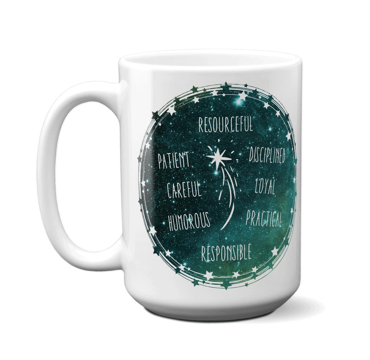 Capricorn Zodiac Sign Coffee Mug | Horoscope, Astrology, Constellation | Unique Gift Idea | Two Sided