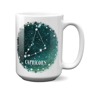 Capricorn Zodiac Sign Coffee Mug | Horoscope, Astrology, Constellation | Unique Gift Idea | Two Sided