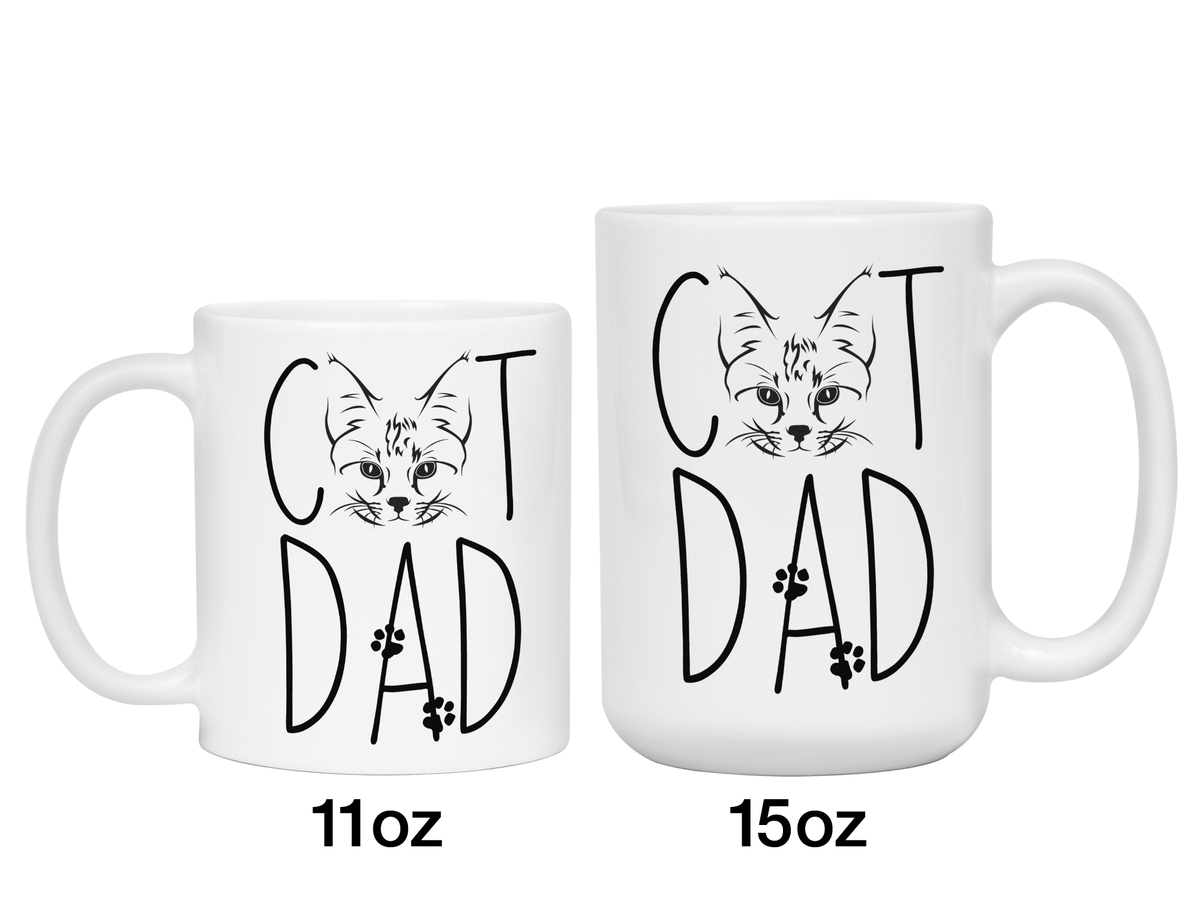 Cat Dad Gifts - Cat Dad Coffee Mug - Father's Day Gift Idea for Cat Dads