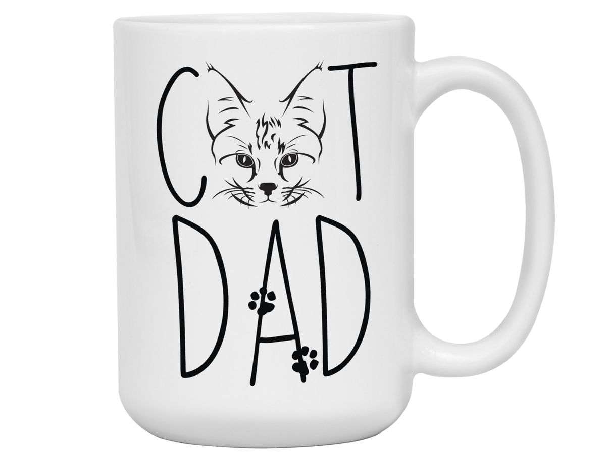 Cat Dad Gifts - Cat Dad Coffee Mug - Father's Day Gift Idea for Cat Dads