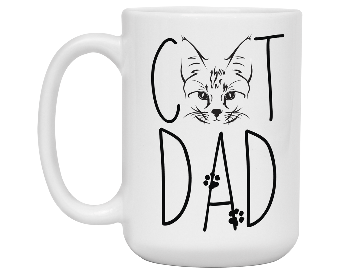Cat Dad Gifts - Cat Dad Coffee Mug - Father's Day Gift Idea for Cat Dads