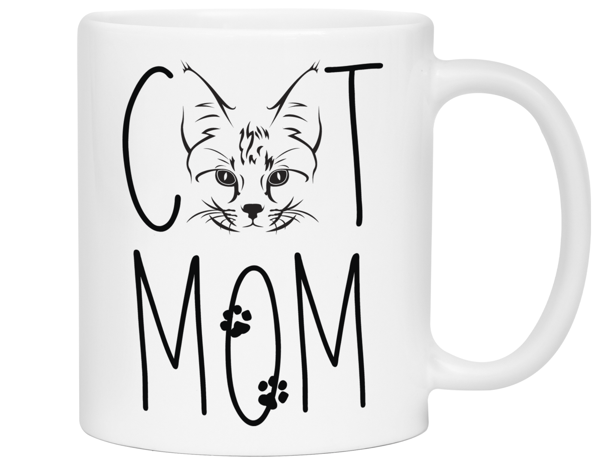 Cat Mom Gifts - Cat Mom Coffee Mug - Mother's Day Gift Idea for Cat Mom