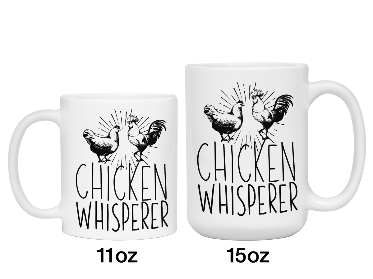 Gifts for Chicken Lovers - Chicken Whisperer Funny Coffee Mug