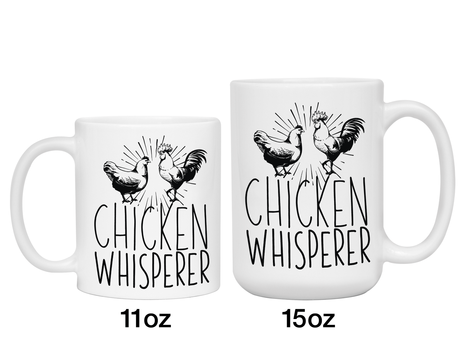 Gifts for Chicken Lovers - Chicken Whisperer Funny Coffee Mug