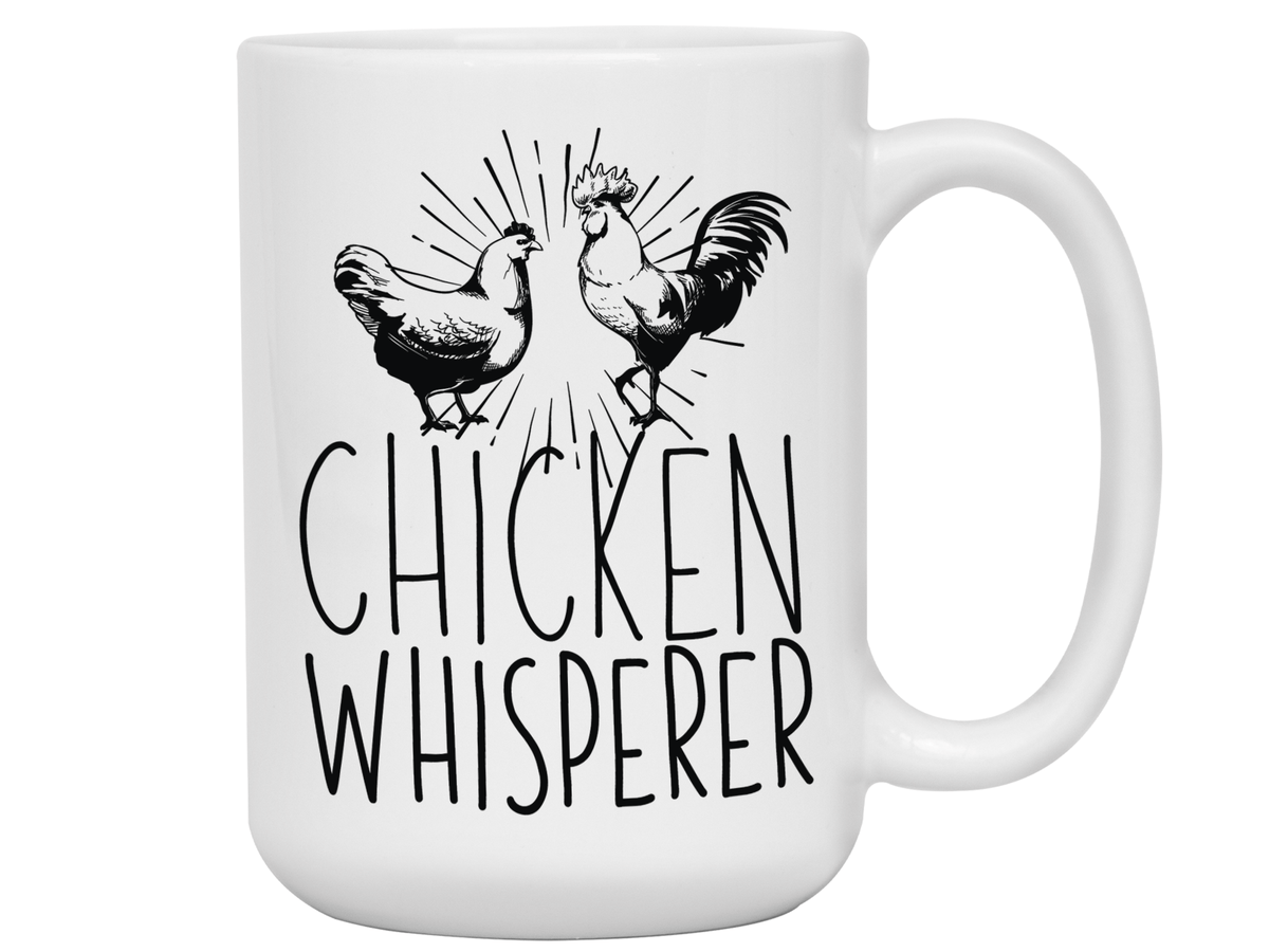 Gifts for Chicken Lovers - Chicken Whisperer Funny Coffee Mug