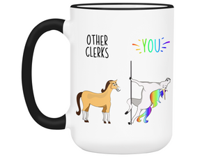 Clerk Gifts - Other Clerks You Funny Unicorn Coffee Mug