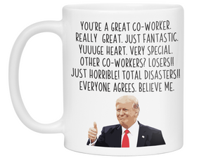 Funny Co-worker Gifts - Trump Great Fantastic Co-worker Coffee Mug