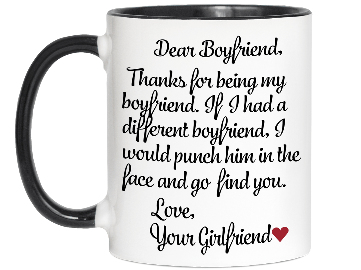 Funny Gifts for Boyfriends - Thanks for Being My Boyfriend Gag Coffee Mug