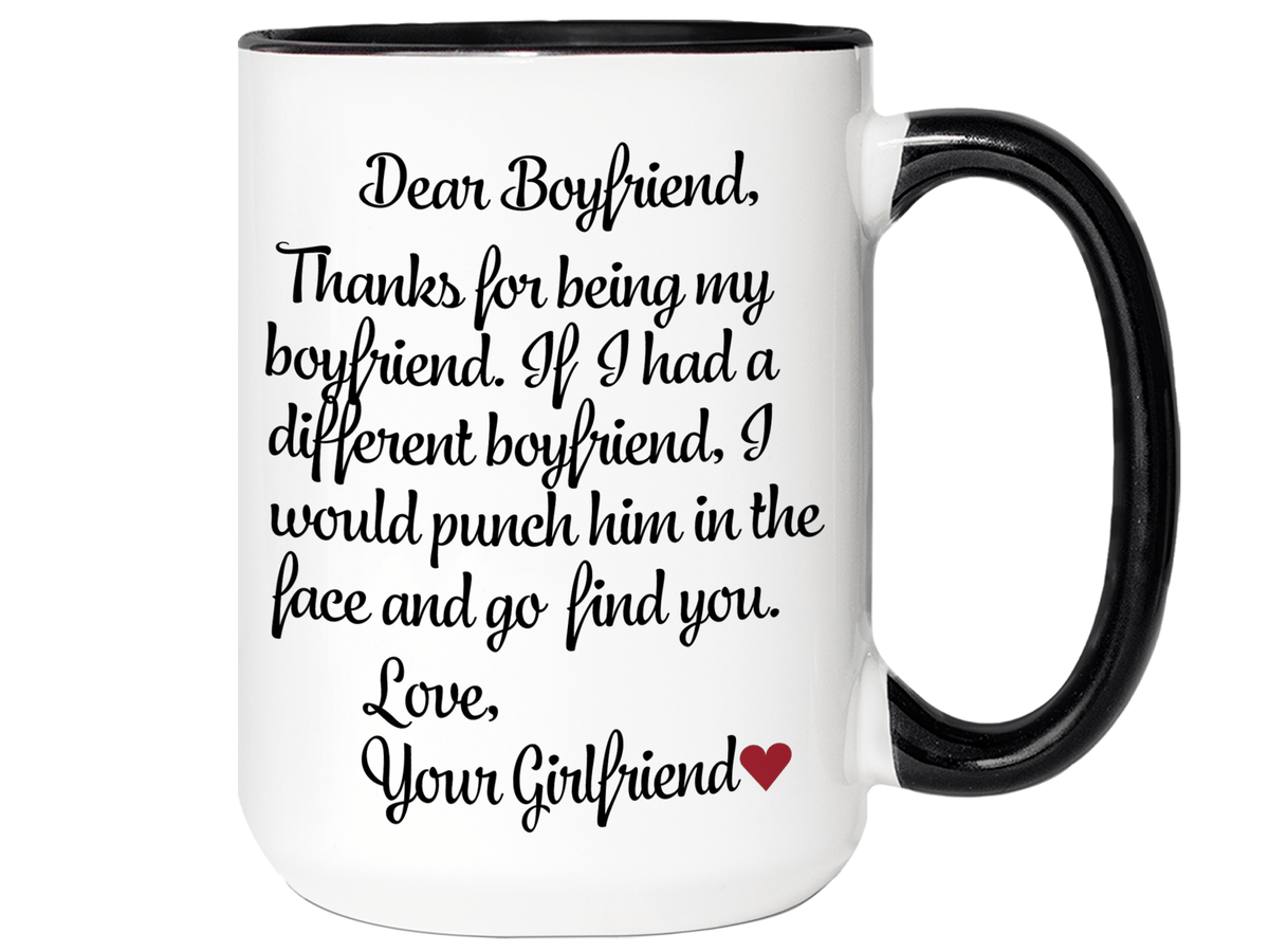 Funny Gifts for Boyfriends - Thanks for Being My Boyfriend Gag Coffee Mug