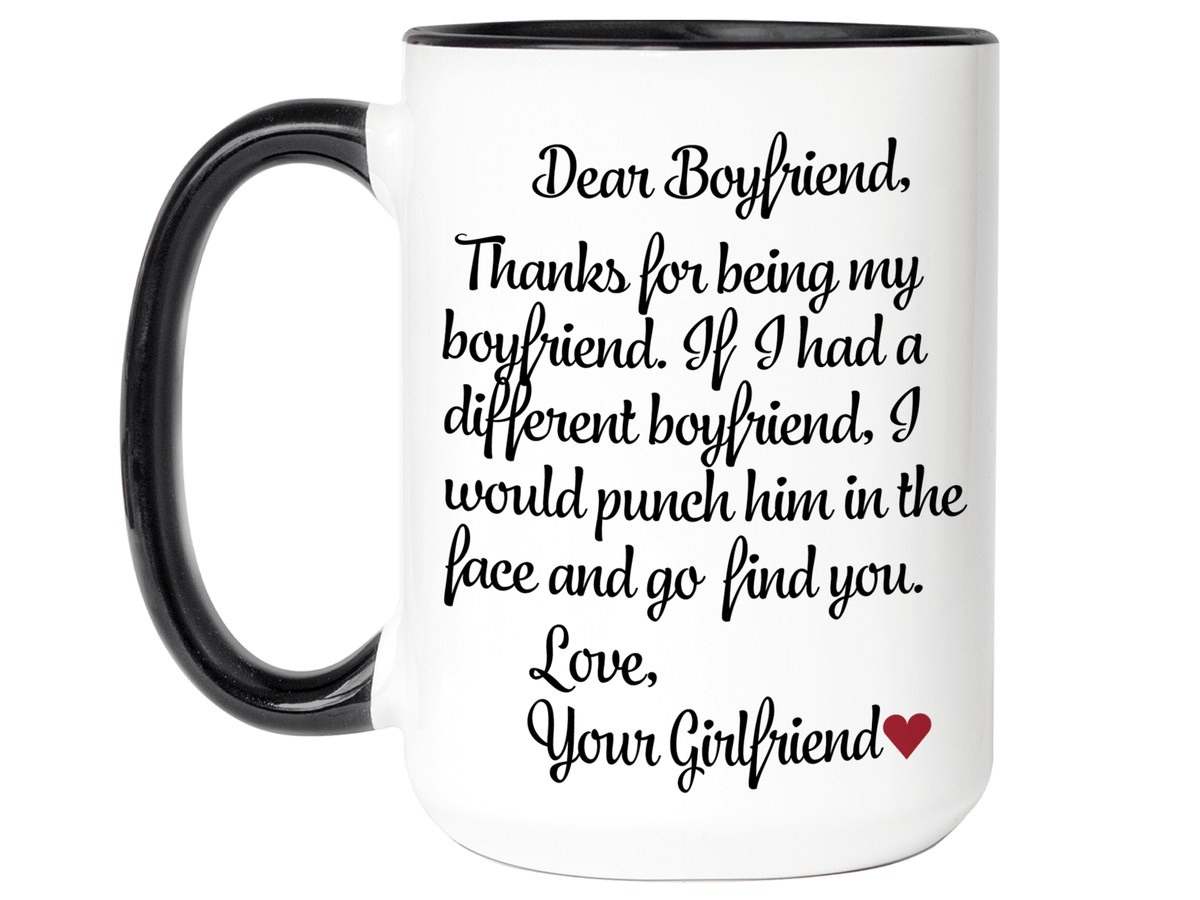 Funny Gifts for Boyfriends - Thanks for Being My Boyfriend Gag Coffee Mug
