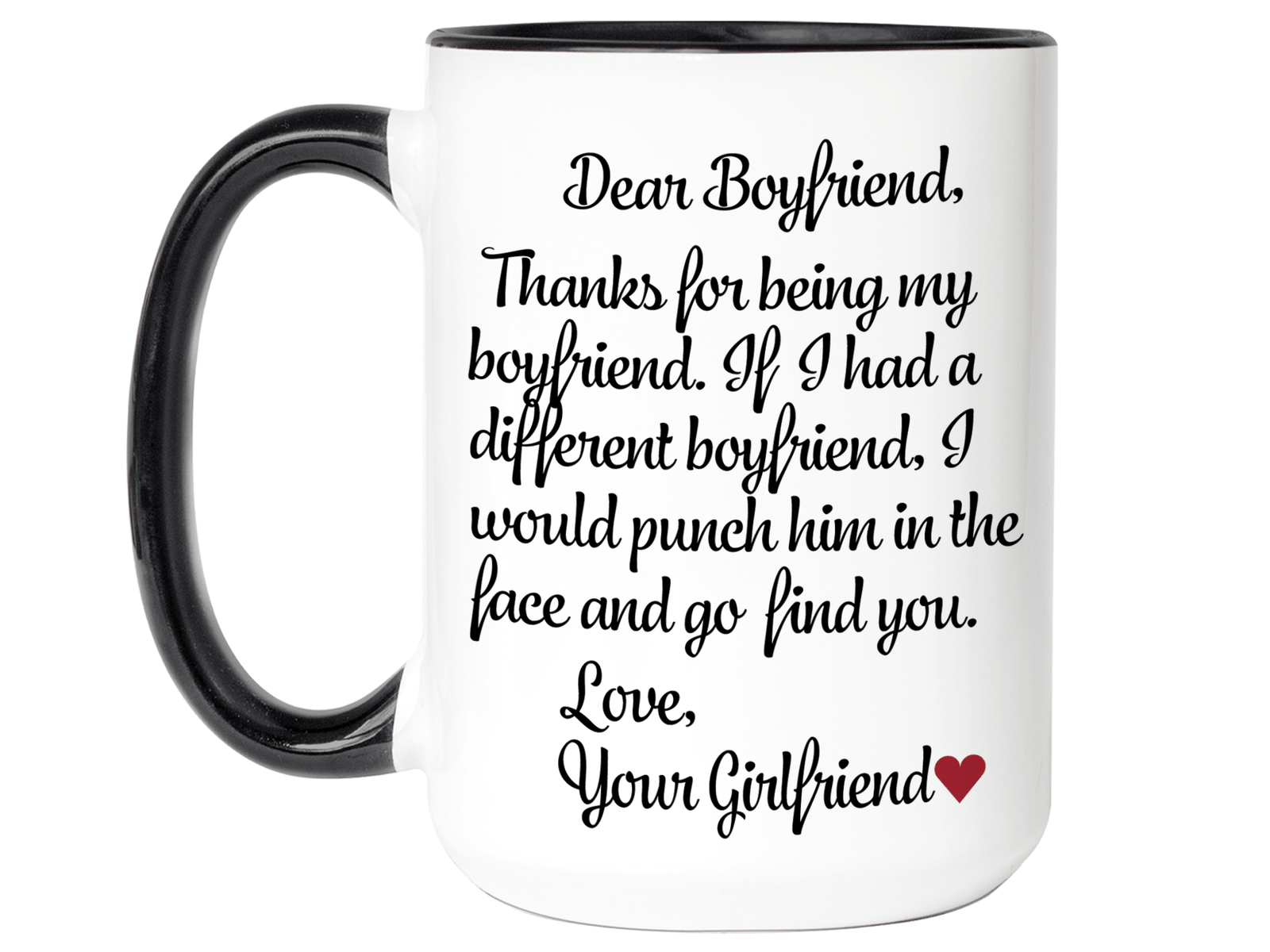 Funny Gifts for Boyfriends - Thanks for Being My Boyfriend Gag Coffee Mug