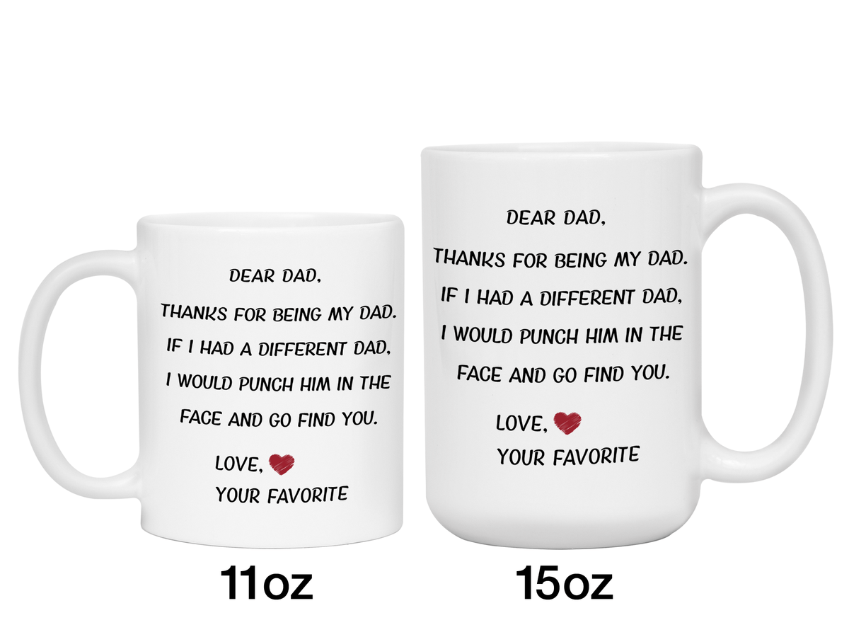 Funny Gifts for Dads - Thanks for Being My Dad Gag Coffee Mug - Father's Day Gift Idea #2