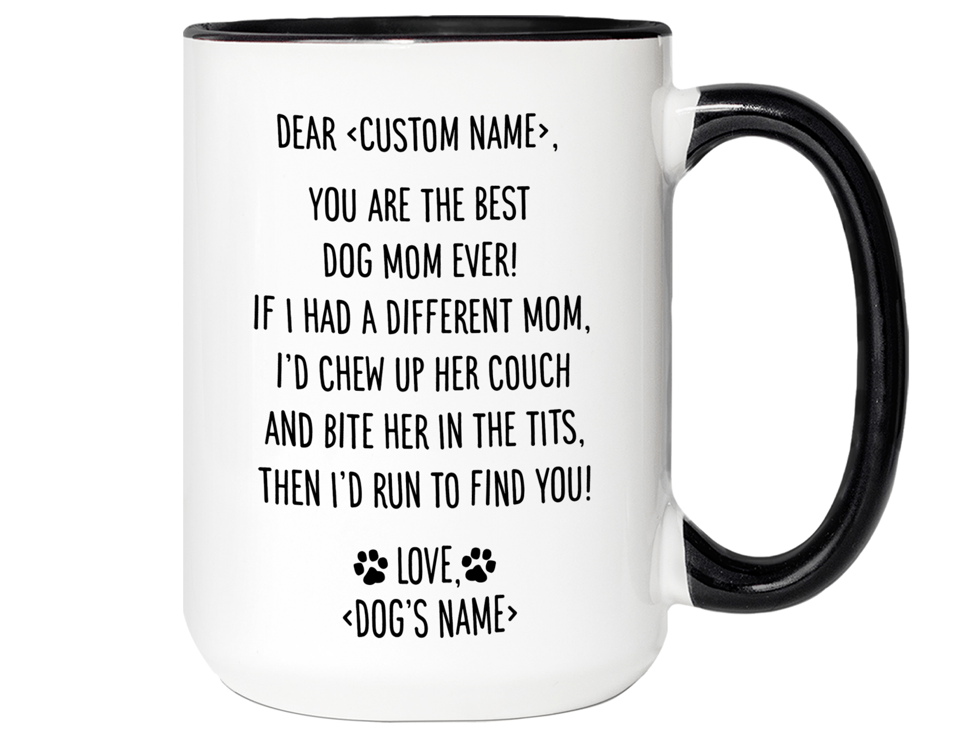 Happy Mother's Day To The Best Dog Mom Dog Lover Gift Coffee Mug, HN59 —  GeckoCustom