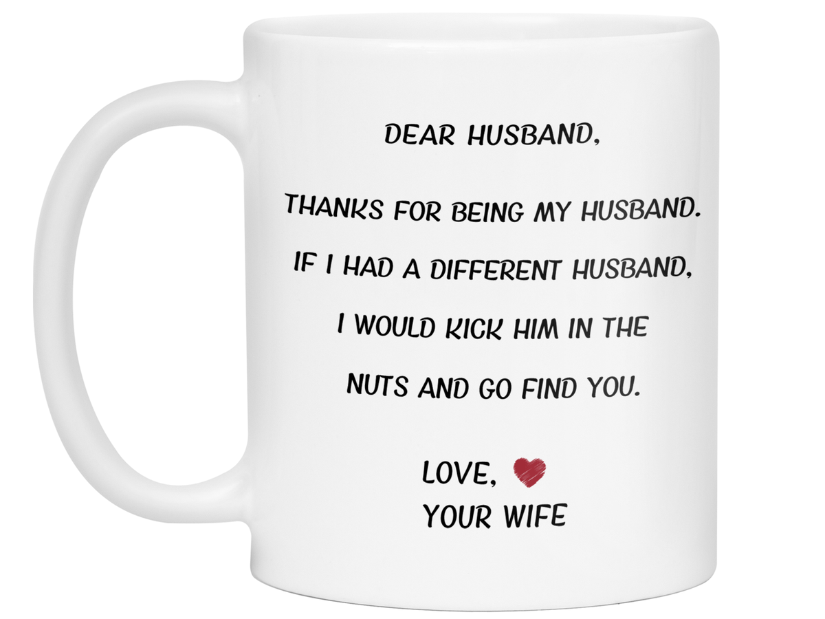 Funny Gifts for Husbands - Thanks for Being My Husband Gag Coffee Mug