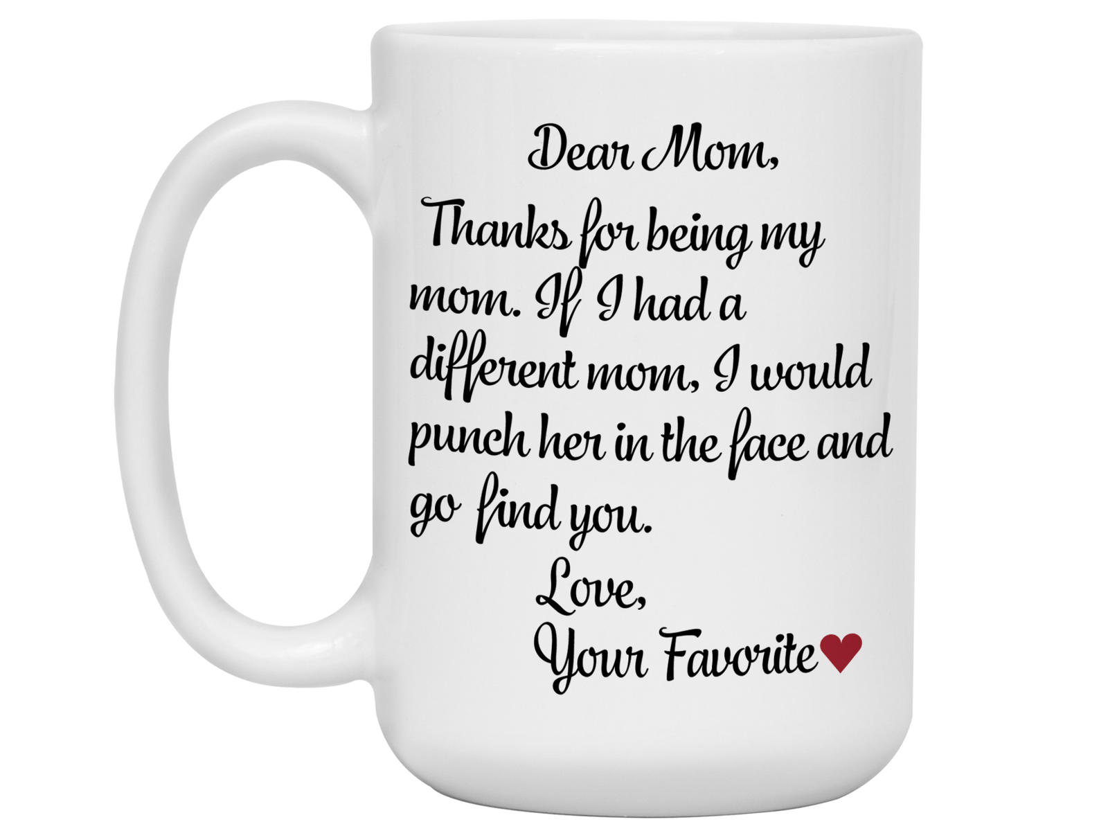 Funny Gifts for Moms - Thanks for Being My Mom Gag Coffee Mug - Mother's Day Gift Idea