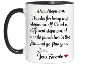 Funny Gifts for Stepmoms - Thanks for Being My Stepmom Gag Coffee Mug - Mother's Day Gift Idea