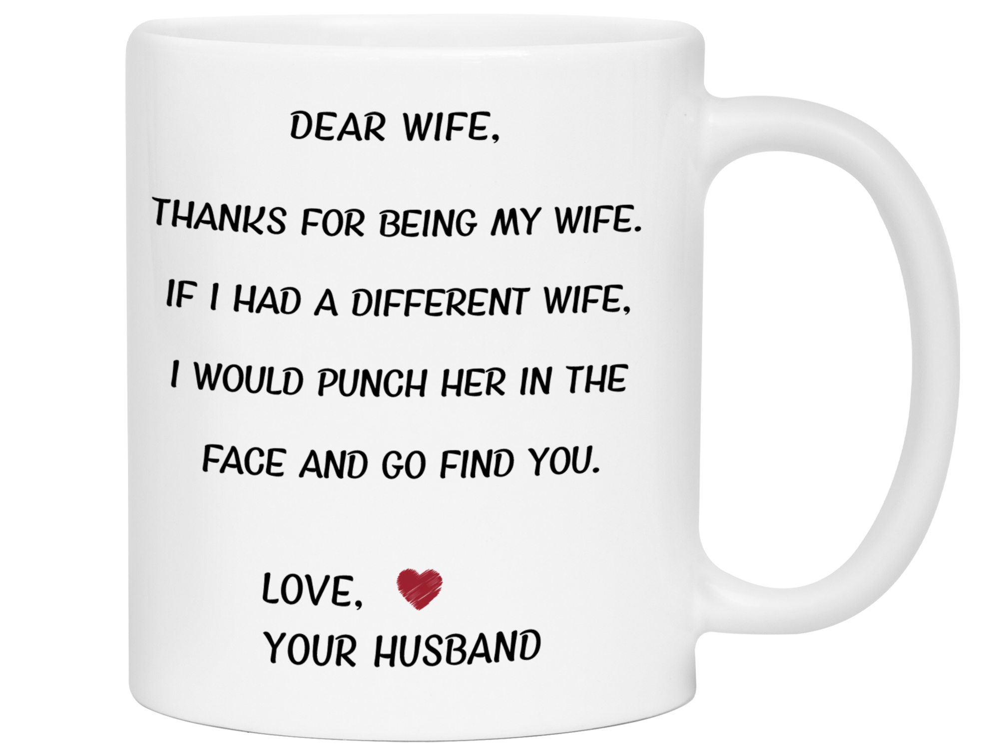 Funny Gifts for Wives - Thanks for Being My Wife Gag Coffee Mug - Mother's Day Gift Idea