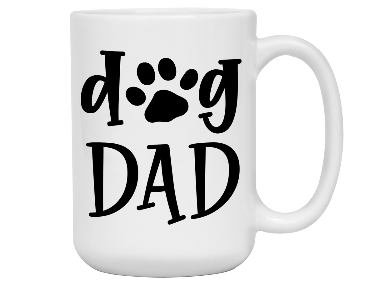 Dog Dad Gifts - Dog Dad Coffee Mug - Father's Day Gift Idea for Dog Dads