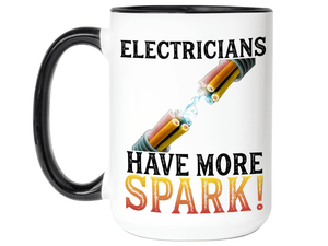 Funny Gifts for Electricians - Electricians Have More Spark Coffee Mug