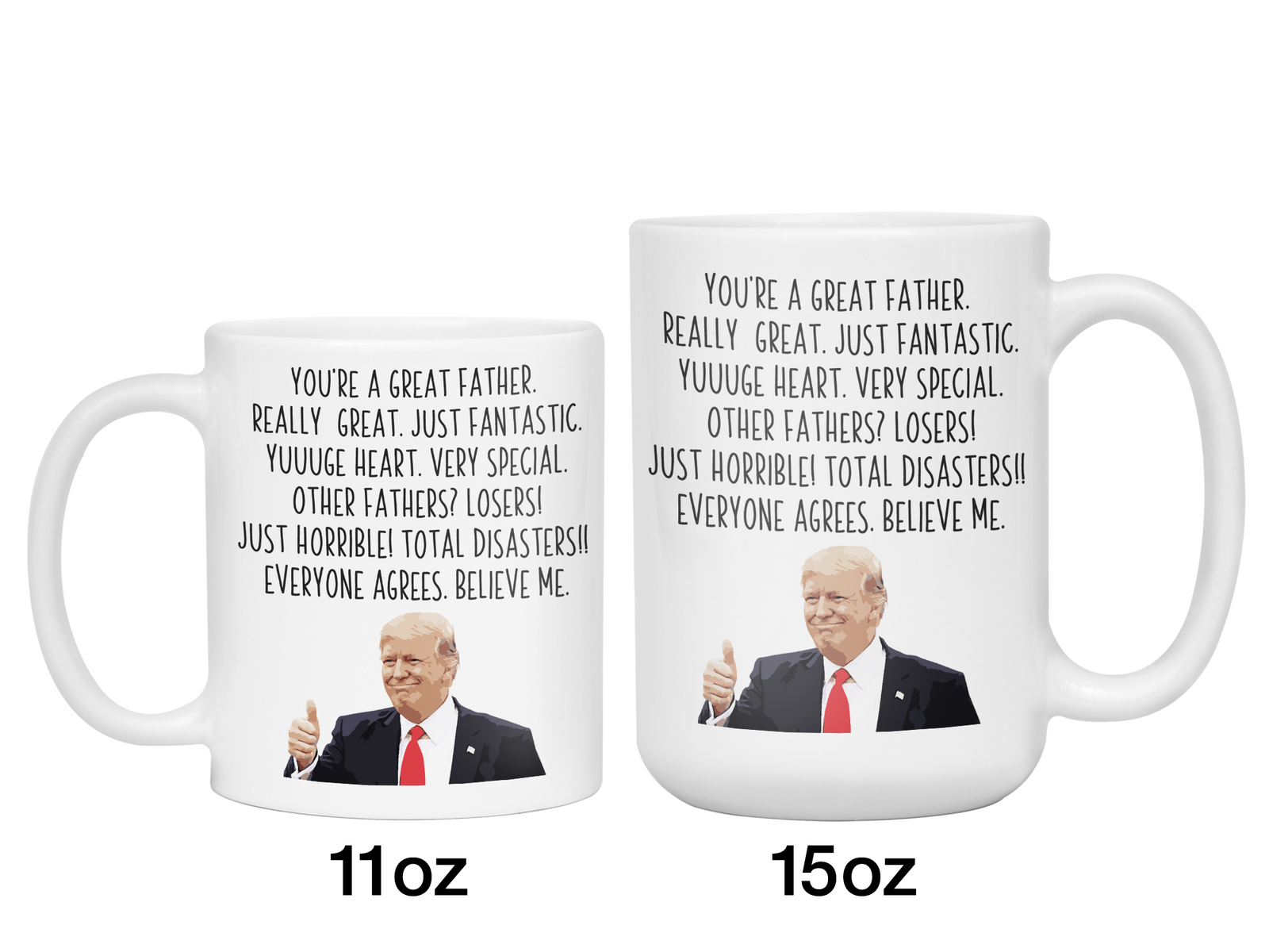 Funny Father Gifts - Trump Great Fantastic Father Coffee Mug